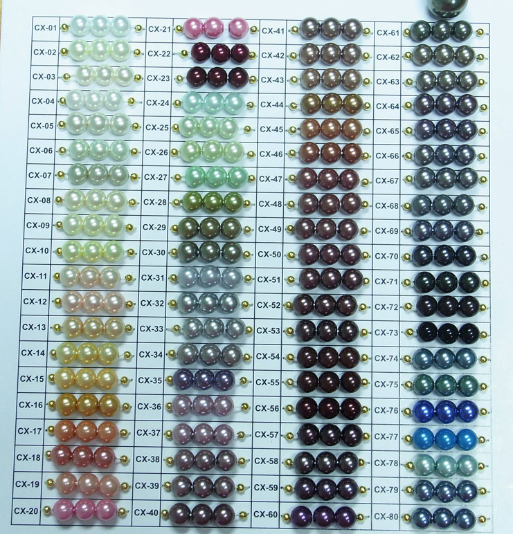 Natural Pearl Color Chart