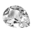 Cubic Zirconia White Pear