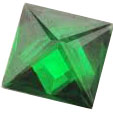 Nano emerald green dark square