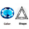 Sim Glass Aqua Triangle