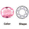 Sim Glass Pink Round