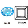 Sim Glass blue topaz Square