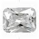 cubic zirconia white octagon