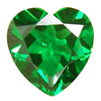 hydrothermal emerald heart shape