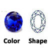 lab created dark blue spinel oval