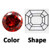 lab created garnet octagon