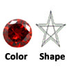 lab created garnet star