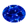 nano blue sapphire dark oval