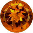 nano citrine dark round