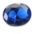 nano dark blue spinel oval