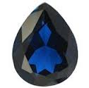 nano dark blue spinel pear