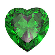nano emerald green dark heart