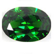 nano emerald green dark oval