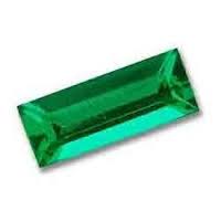 nano emerald medium green baguette