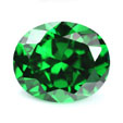 nano emerald medium green oval