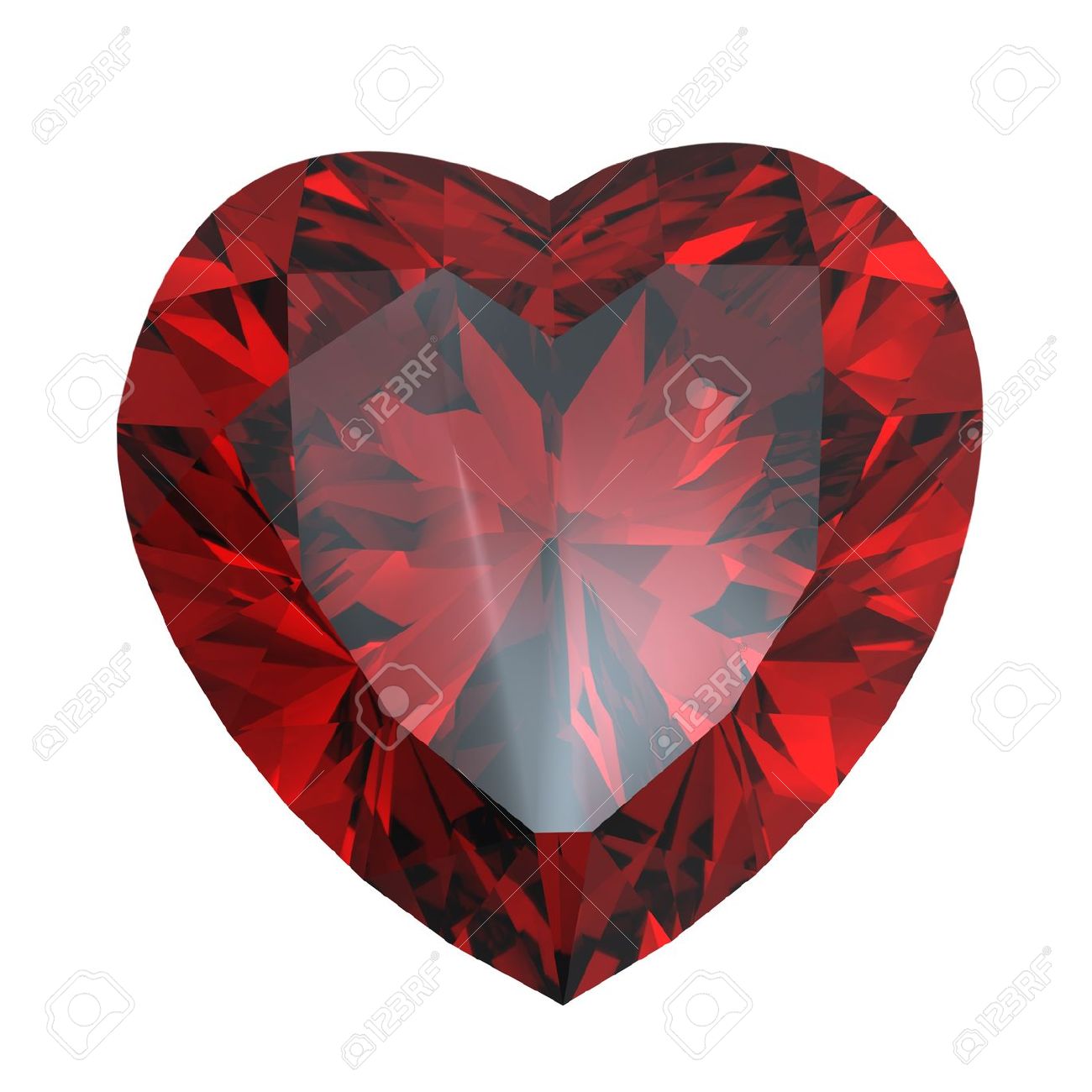 nano garnet medium heart