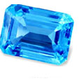 nano light blue sapphire octagon