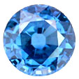 nano light blue sapphire round