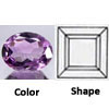 natural amethyst brazil gem square