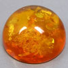 natural baltic amber round cabochon