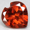 natural mozambique garnet heart