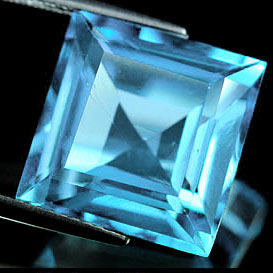 natural swiss blue topaz square