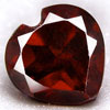 natural thai garnet heart