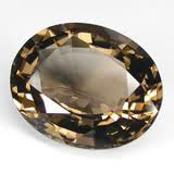 smoky topaz gemstone oval