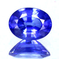 synthetic diffusion blue sapphire oval