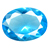 Glass Blue Topaz Gems